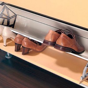Folding shoe storage box