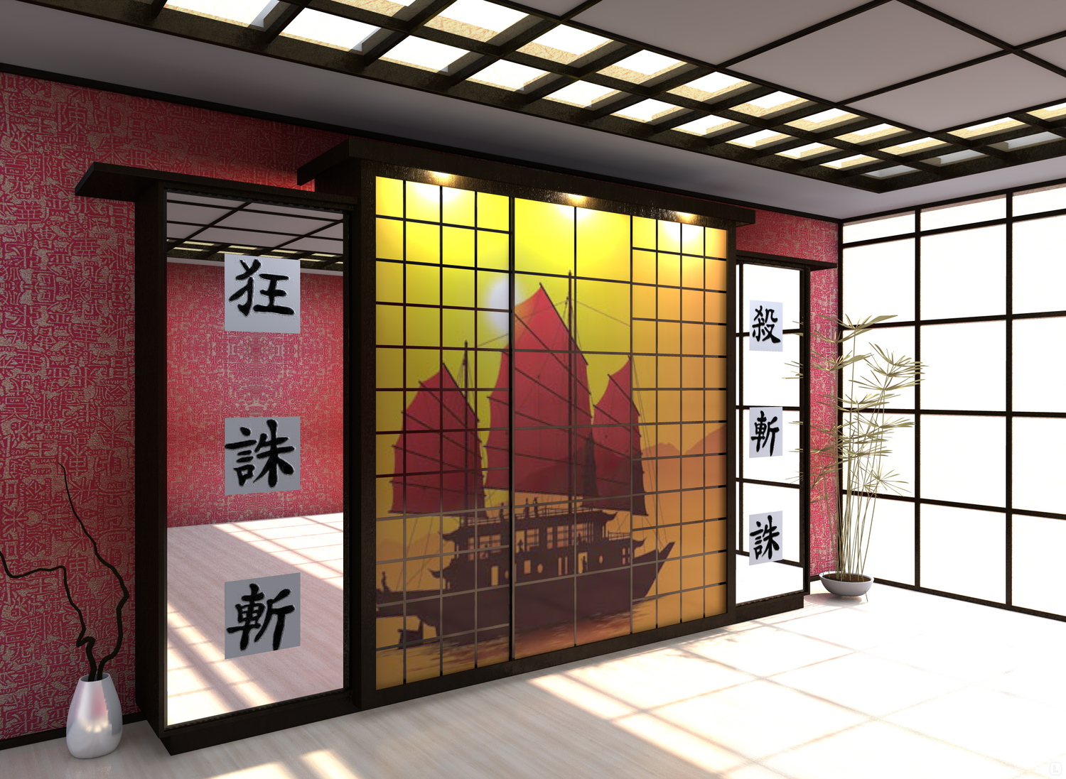 armoire style asiatique