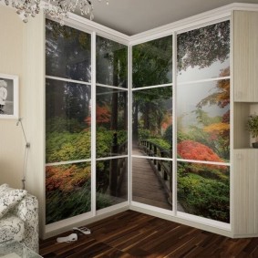 armoire coulissante avec impression photo